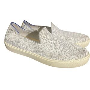 Rothy’s The Original Slip On Sneaker Opal Python White & Gray Retired‎ Size 8
